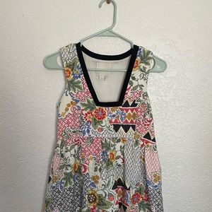 Anthropologie Heda Flared Dress by line and dot. Worn once. Size 0p